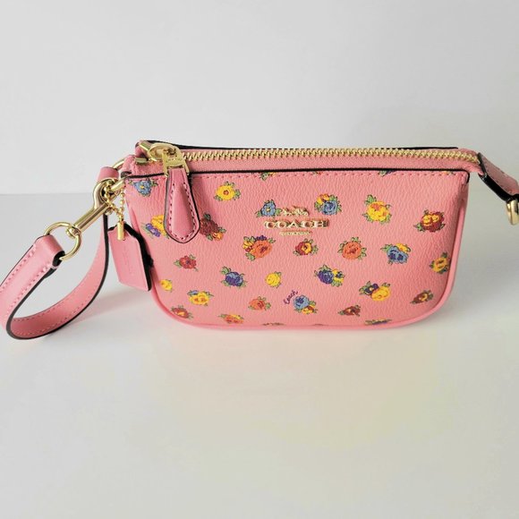 Coach Handbags - Coach C9931 Mini Vintage Rose Nolita 15 Wristlet Clutch Pink Lemonade